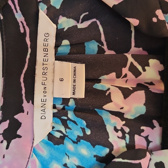 DVF out of print Freya floral silk dress - Picture 5 of 6